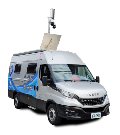 2號行動式土石流觀測車圖示